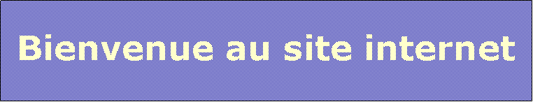 Textfeld: Bienvenue au site internet